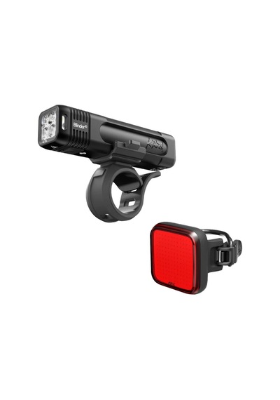Knog Blinder Bisiklet Ön Arka Far Seti 700 Lumen Square 100 Usb Şarjlı Siyah