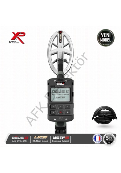 Xp Deus 2 Rc Metal Dedektörü 24x13 Cm Hf2 Başlık + Wsa2xl St Kablosuz Kulaklık Altın Arama