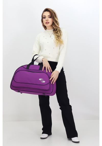 Probag Mor Spor Ve Seyahat Çantası Ayakkabı Bölmeli, Su Geçirmez, Omuz Askılı Antrenman Çantası Mor