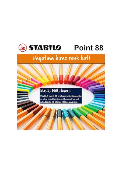 Stabilo Point 88 Fine 0.4 MM Keçe Uçlu Kalem 88 1 Adet