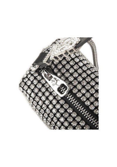 Nas Bag Kadın Çapraz Çanta Black White Diamond Siyahtaşlı Gümüş
