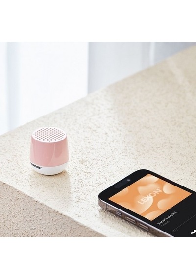 Lexon X Pantone Mino + Bluetooth Hoparlör Açık Pembe