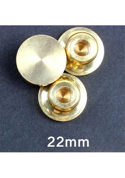 Eritme Balmumu Mührü Damga 22 Mm Yuvarlak Boş Bakır Kafa + Gülağa