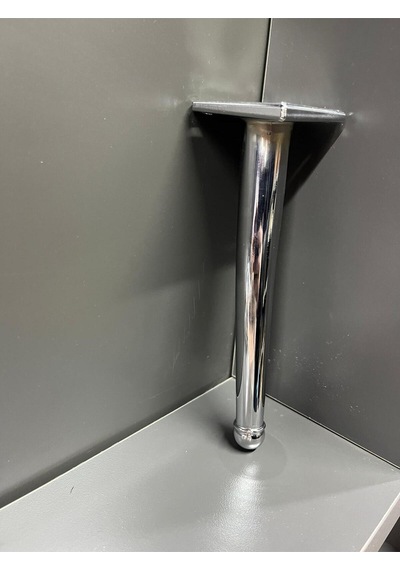 Bone X Metal Ayak 20cm Krom Koltuk Puf Dolap Tv Ünite Modern Mobilya Ayağı Komidin Gümüş Konsol