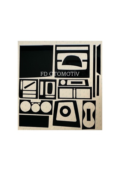 Fiat Albea , Palio Torpido, Konsol, Trim, Göğüs Kaplama Set Piano Black Renk Özel Dizayn