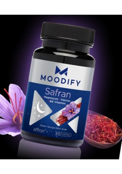 Moodify Safran, Magnezyum, Valerin Vit B6 30 Kapsül