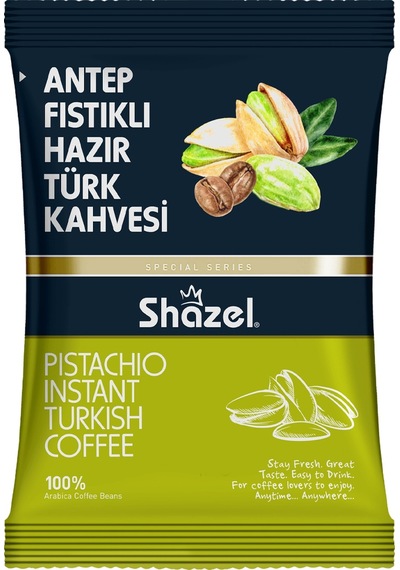 Shazel Antep Fıstıklı Hazır Türk Kahvesi 4 x 100 G