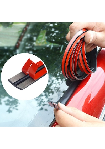 Araç Ön Arka Cam Sunroof Su Toz Geçirmez Fitil Conta 14 MM x 1 M