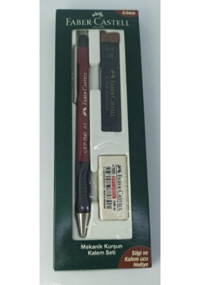 Faber Grip 1345 Bordo 0.5mm Kalem-silgi-uç Bordo