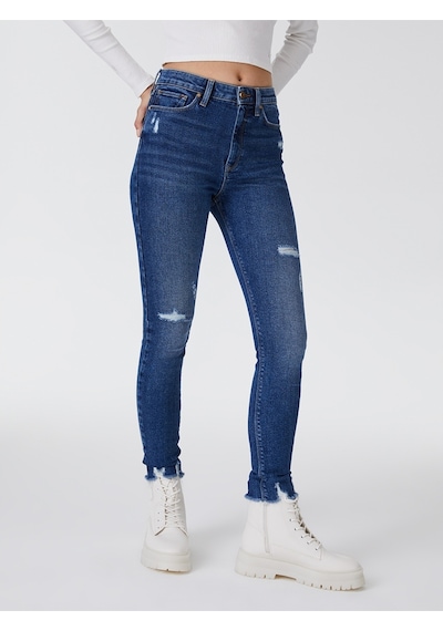 Natalie Skinny Fit Pantolon Lacivert