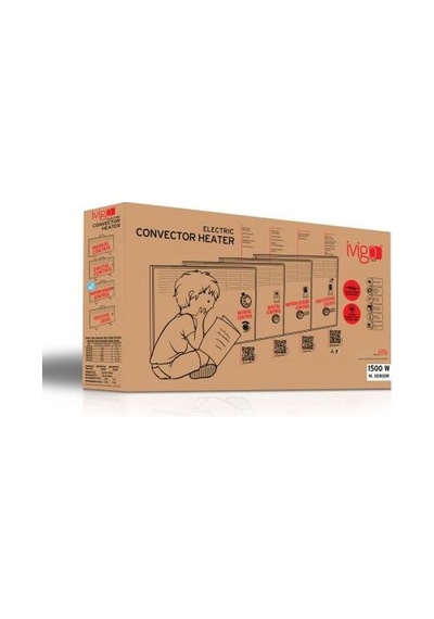 İvigo Isıtıcı, İvigo Isıtıcı, Epk4570h15 B Ayaklı İvigo 1500 Watt Hareket Sensörlü Konvektör Isıtıcı