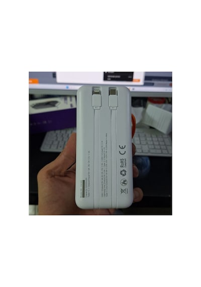 50000 Mah 22.5w Hızlı Şarj Powerbank 4 Usb Çıkışlı Dahili Kablolu Led Işıklı Dijital Göstergeli- Re-ck085 Diğer