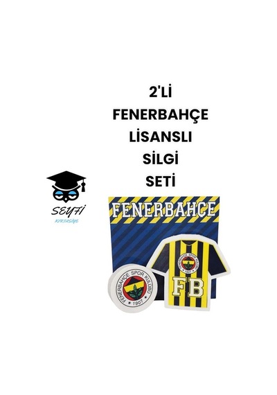 2'li Taraftar Lisanslı Silgi Seti Fenerbhçe