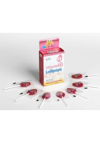 Multi Ball Kids Vitamin D Lollipops