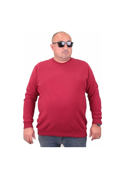 Moc Grande Mocgrande Büyük Beden Selanik Classic Sweat 23200 Bordo-Bordo