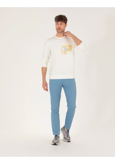 Pierre Cardin Erkek Ekru Sweatshirt 50264212-vr019 Ekru