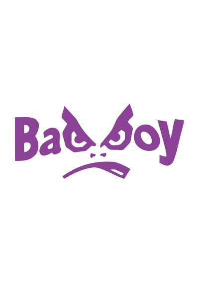 Badboy Kötü Çocuk Sticker17x17 Cm Mor
