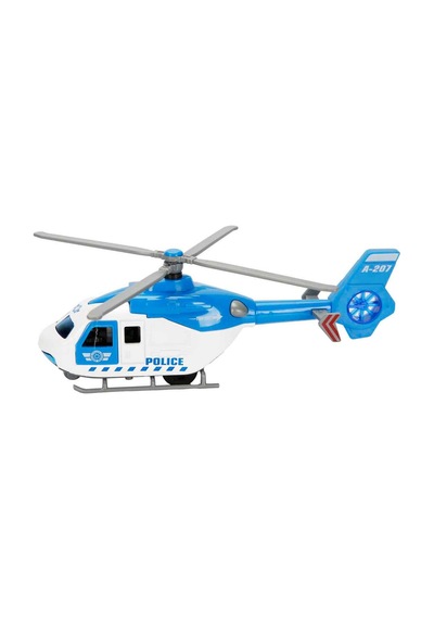 Maxx Wheels Sesli Işıklı Çek Bırak Die Cast Helikopter Metal Gövde Çok Renkli