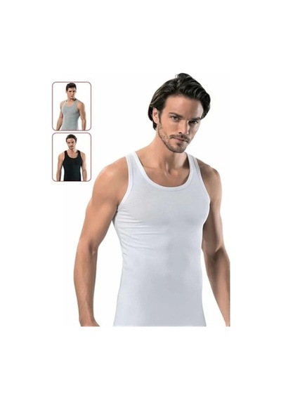 Erdem Elastan Atlet 1116 Siyah Xl Beyaz
