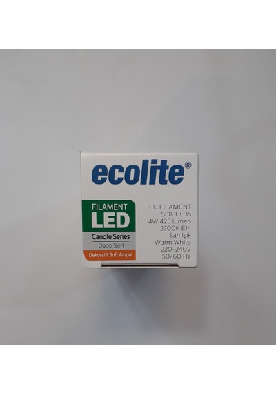 Ecolite 3'Lü Paket 4W E14 Soft Led Buji Ampul Gün Işığı 2700K