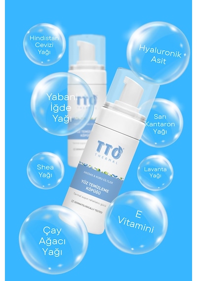 Tto Thermal Mini Yüz Temizleme Köpüğü 100 Ml Seyahat Boy Derin Temizlik