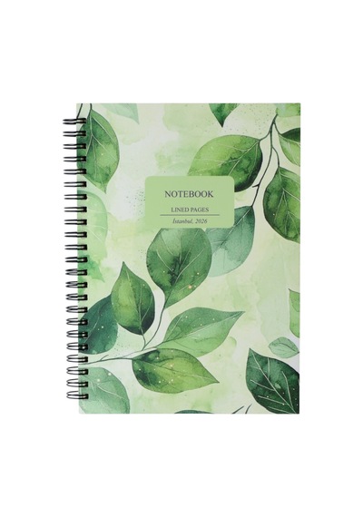 Deffter Magic Leaves A5 Spiralli Defter Çok Renkli
