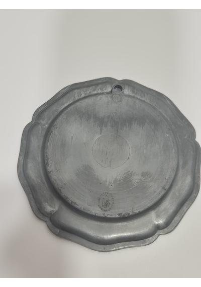 Vintage Zınn Çerçeveli Dekoratif Çiçek Temalı Duvar Tabağı 10cm 011