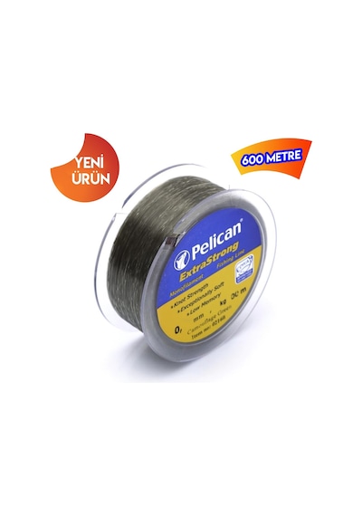 Pelican Bobin Misina 600 Mt Kamuflaj Yeşil Extra Strong