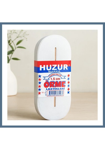 Buradabulabilirsin Paça Lastik Yassı 1.5 Cm Beyaz - 10 M Bbz
