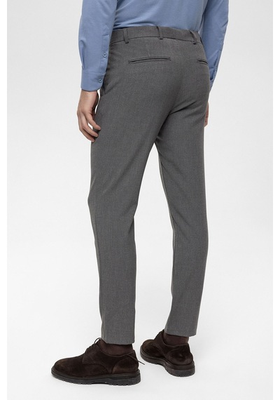 Antioch Erkek Aksesuar Detaylı Slim Fit Pantolon Gri