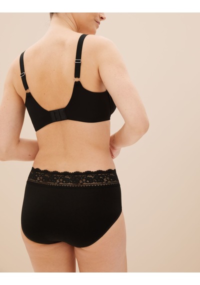 Marks & Spencer 5'li Dantel Detaylı Short Külot Seti T61005022M Siyah