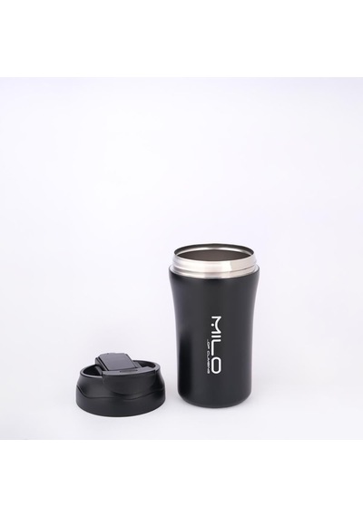 Milo Coven 380 Ml Pipetli Çelik Termos Siyah