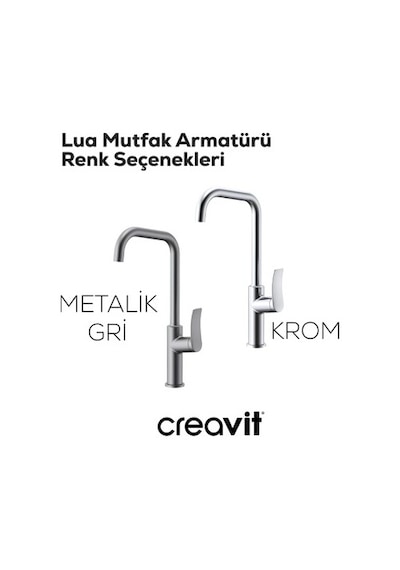 Şelale Tasarımlı Krom Eviye Bataryası İle Estetik Mutfak Altın