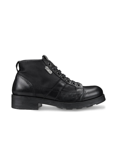 Bot Erkek Oxm003606 Oxs Frank 0036 Mıd M Leather/nylon Black Siyah