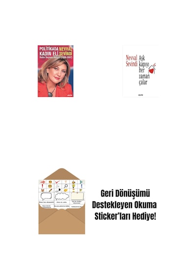 Politikada Kadın Eli + Aşk Kapıyı Her Zaman Çalar + Okuma Sticker'ları