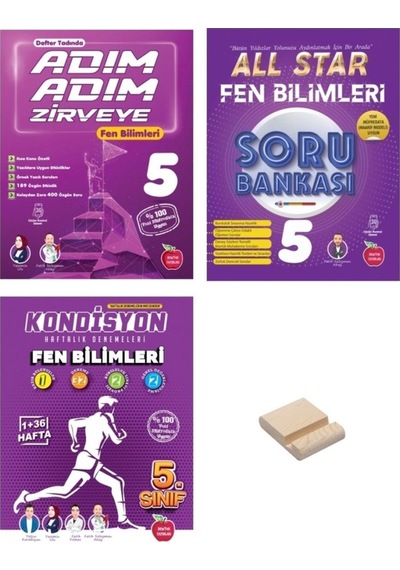 5. Sınıf Adım Adım Zirveye All Star Ve Kondisyon Fen Bilimleri 3lü Set