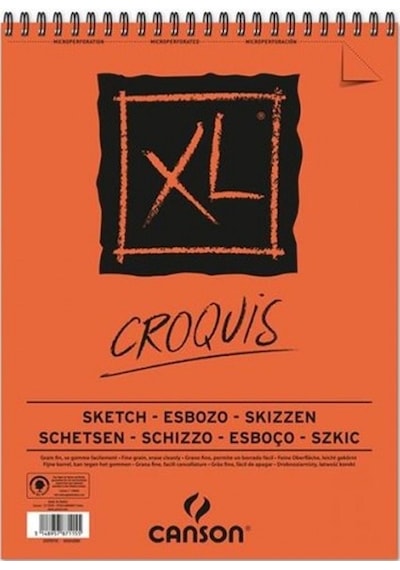 Canson Croquis Xl 90 Gr A5 50 Yaprak Üstten Spiralli