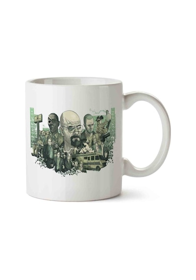 Breaking Bad Walter White Porselen Kupa Bardak Beyaz