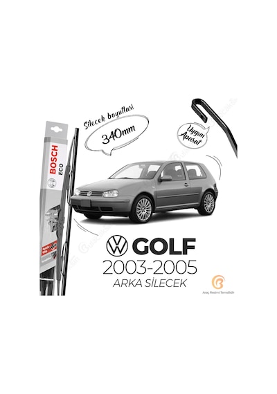 Volkswagen Golf 4 Arka Silecek 2003 - 2005 Bosch Eco  34C
