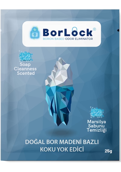 Borlock Sabun Temizliği Kokulu Koku Giderici 15 x 25 G