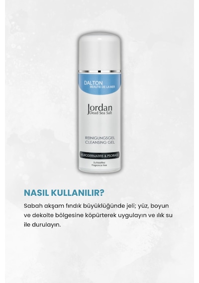 Jordan Ölü Deniz Tuzlu Strese Bağlı Hassaslaşan Ve Yoğun Kuru Ciltler İçin Sakinleştirici Arındırıcı Temizleme Jeli - 56448732