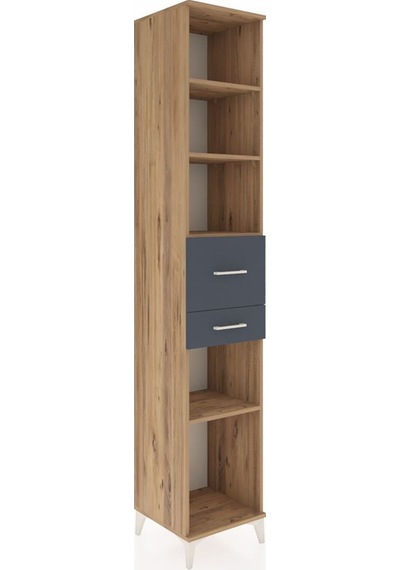 Hyperion Dolap 4 Raflı 2 Çekmeceli 44x44x243 Çam-antrasit Çam Hyperion Dolap 4 Raflı 2 Çekmeceli 44x44x243 Çam-antrasit Çam