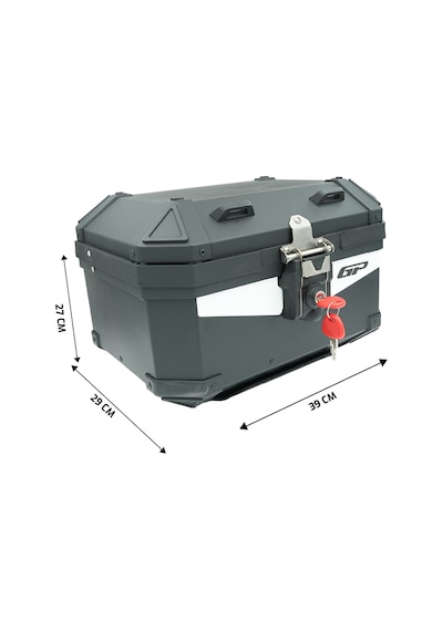 Gp Kompozit Base Universal 27 Lt Alüminyum Motosiklet Çantası Siyah Diğer
