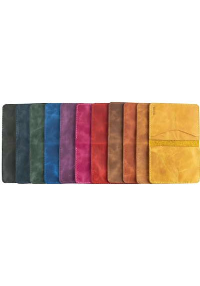 Twingold İsme Özel Pasaport Kılıfı - %100 Rainbow Deri - Ak02003 - Mor Mor