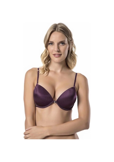 Le Jardin Valeria Biyeli Taşlı Mikro Push-up Arkası İp Detaylı Sü Mürdüm