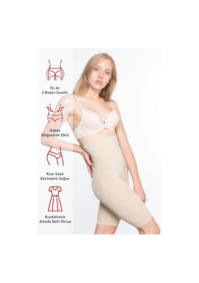 Ten Mı Emay 3200 Pantolon Altı Soft Double Boxer Korse Ten