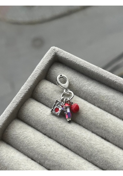 En İyi Öğretmen Charm Asafaccessory Kırmızı