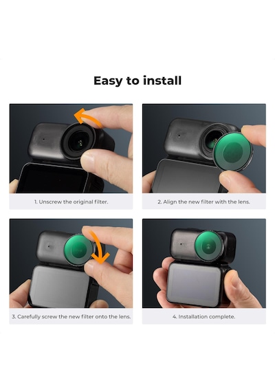 K&f Concept Djı Osmo Nano Uyumlu Blackmist 1/4 Filtre / Sinematik - Çok Katmanlı