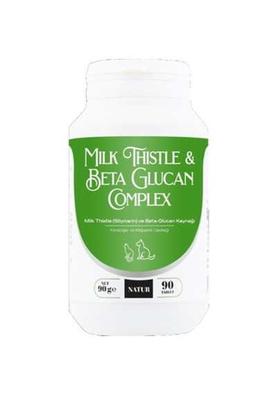 Natur Milk Thistle & Beta Glukan 90 Tablet Karaciğer Ve Bağışıklık Destek Kedi & Köpek