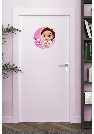 Artikel Pırıl Kızımın Odası Kapı Çocuk Odası Duvar Sticker